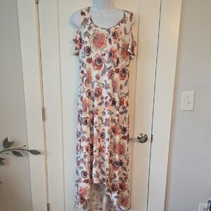 Kate & Mallory Cream Cold Shoulder Sundress